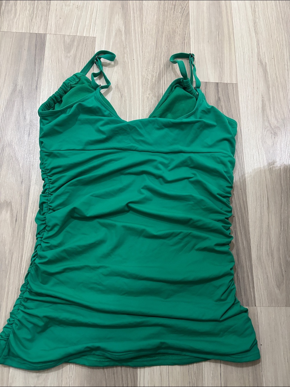 Kenneth Cole Green 2 Piece Ruched  Bikini Set Swimsuit Size M - Picture 6 of 16